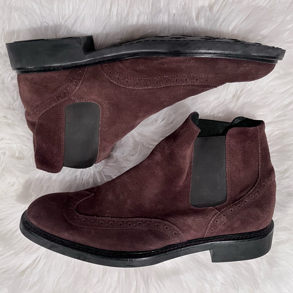Bugatchi Brescia Brown Suede Chelsea Boot Men's 11 1/2